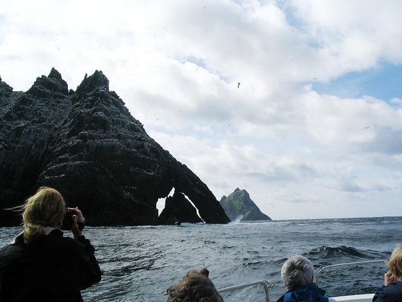 Uitzicht op The Skelligs