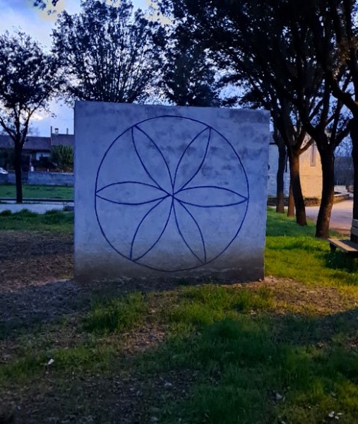 Flower of Life  symbol in Ottana